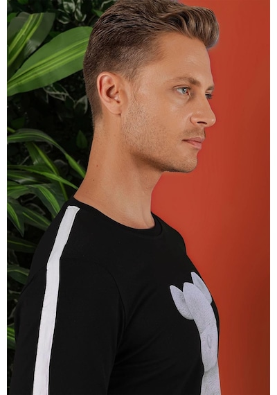 Efor Ts 855 Siyah Spor T-shirt Siyah