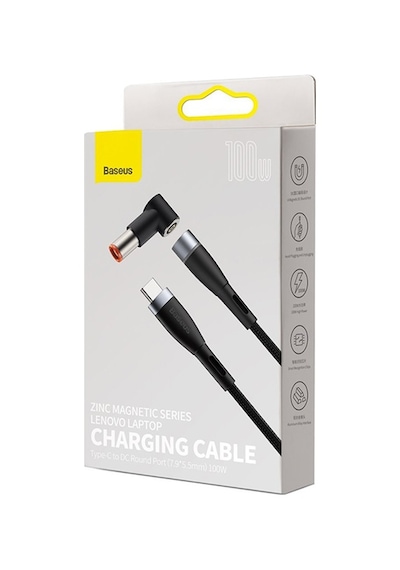 Baseus Zinc Manyetik Type-C To Dc Round (7.9X5.5Mm) Lenovo Uyumlu Lapto
