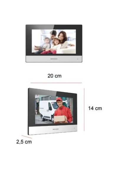 Hikvision Ip Villa Tipi Görüntülü Diafon Seti Beyaz 1 Monitörlü Wi-fi Kapı Telefonu Ve Interkom Sistemi