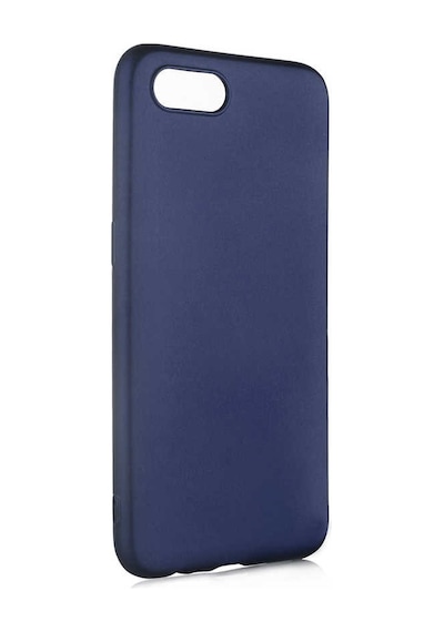 Noktaks - Realme C2 Uyumlu - Kılıf Mat Soft Esnek Premier Silikon Kapak - T11844 - Lacivert Lacivert