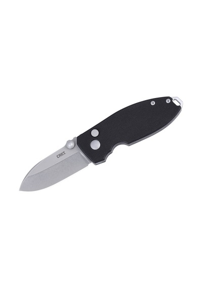 Crkt Squid Xm Button Lock G10 Black Kamp Çakı Siyah