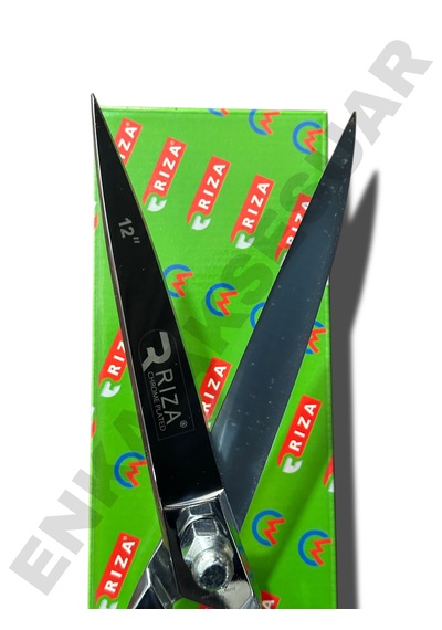 Rıza 8257-12 Inc Komple Krom Kaplama Tezgah Makası Vidalı Sistem - Ayarlanabilir Sıkılık