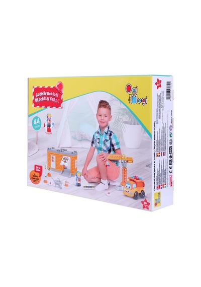 Ogi Mogi Toys İnşaat Bloklar ve Vinç 44 Parça