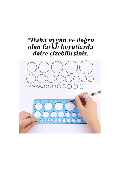 Daire Şablonu Büyük Boy Cetvelli 1-36 Mm 1 Adet Artlantis 25 Cm Cetvelli Teknik Çizim Daire Cetveli Okul Mühendis Mimar Turuncu