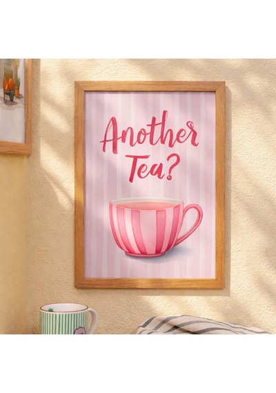 Deco Another Tea Duvar Panosu - Renkli - 30x40 Cm Standart