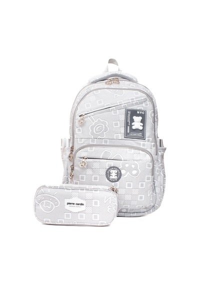 Pierre Cardin Okul Çanta Seti Pcset07pc1773501-gri Gri