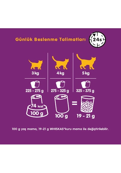 Whiskas Junior Kümes Hayvanlı Yavru Kedi Konserve Maması 85 Gr 6 Adet