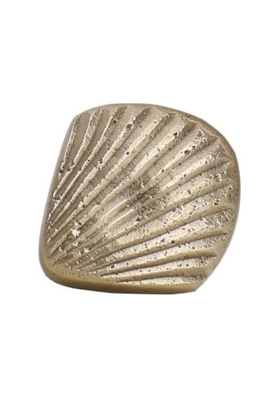 Yargıcı Deniz Kabuğu Formunda Pirinç Kaplı Çekmece Kulbu 5x5x5 CM 26YNHA1025C St