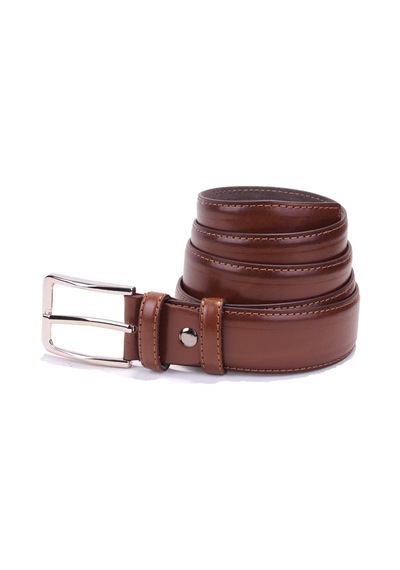 Dagoster DMK26-301 Taba 3.5 CM Suni Deri Erkek Kemer Taba