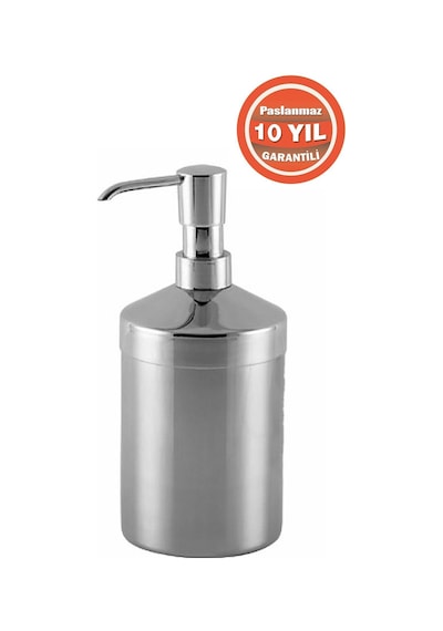 Çelik Banyo Paslanmaz Komple Pirinç Set Üstü Sıvı Sabunluk Gümüş