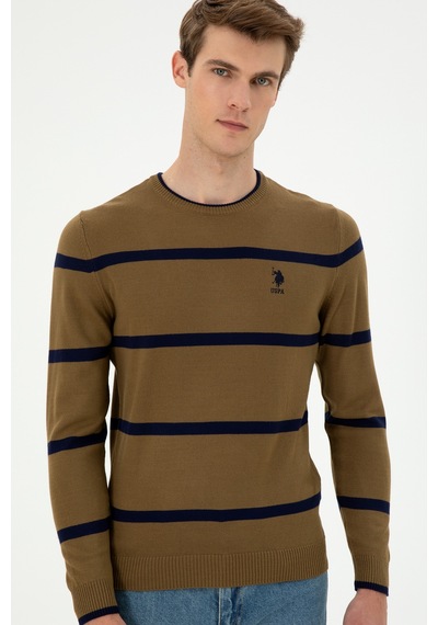 U.s. Polo Assn. Erkek Haki Kazak /triko 50297039-vr027 Haki