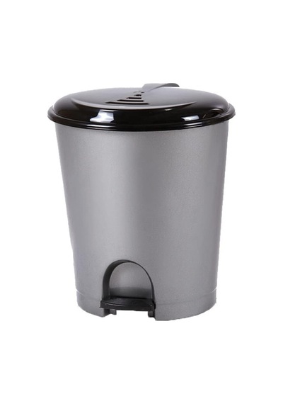 Plastik Pedallı Basmalı İtmeli Çöp Kutusu Kovası / 33 Litre/çıkarılabilir İç Kovalı -38x41x49 Cm Çok Renkli