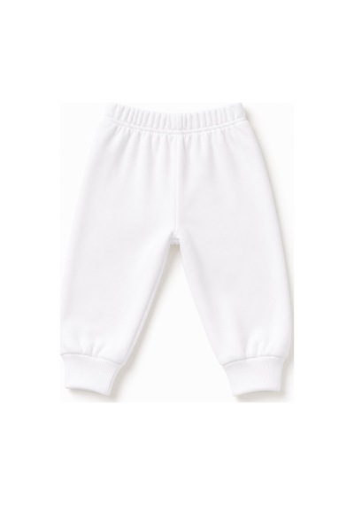 H&c Coolboy H&c %100 Pamuk Penye Bebek Tek Alt Pantalon 0-36 Ay Beyaz