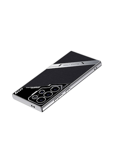 Zore Galaxy Uyumlu S23 Ultra Kılıf Kamera Korumalı Suni Deri Tasarım Yeni Seri Procase K Siyah