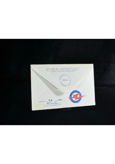 Royal Norwegian Air Force Norveç Kraliyet Hava Kuvvetleri 1977 Islak İmzalı Limited İlk Gün Zarfı