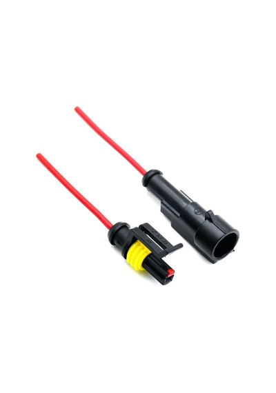 Kablolu 1-Pin Su Geçirmez Konnektör Takımı