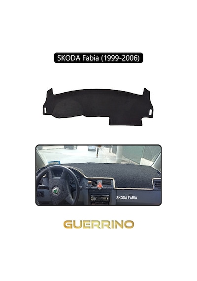 Skoda Fabia 1999-2006 Torpido Koruma Halısı Siyah Kenar