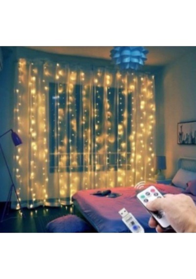 Pazariz Led Kumandalı 8 Ayrı Moda Sahip Perde Led Peri Led Usb 3 Metre33
