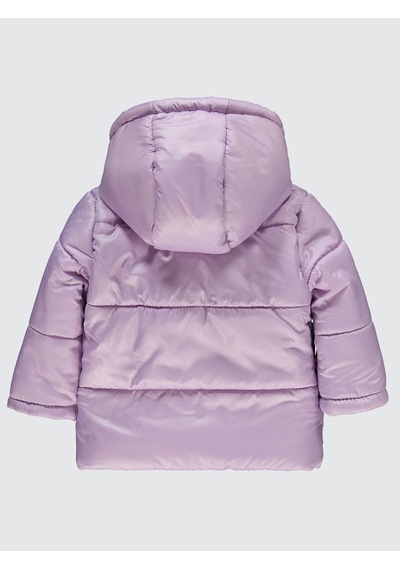 Civil Baby Kız Bebek Kapüşonlu Mont 6-18 Ay Koyu Lila Koyu Lila