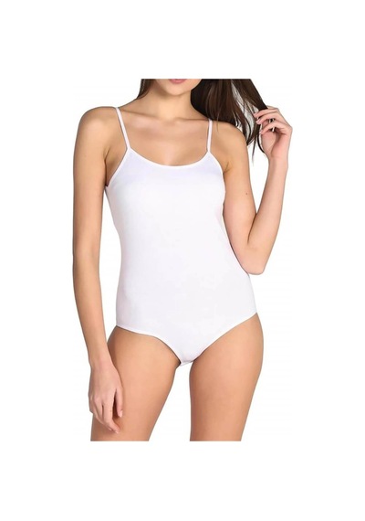 Tutku 148 Kadın Ip Askılı Kancalı Body Beyaz