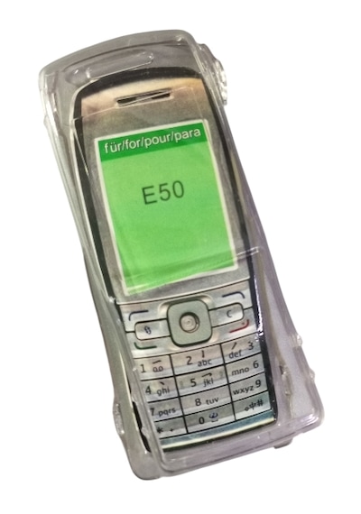 Nokia E50 Uyumlu Telefon Koruyucu Şeffaf Mika Kapak 0