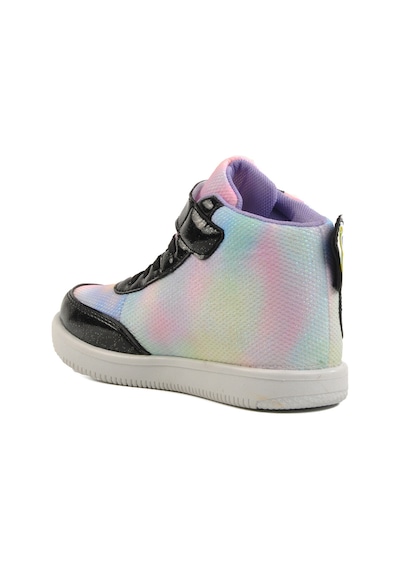 Siyah Cırtlı Bilek Boy Kız Çocuk Sneaker 6503 F Siyah