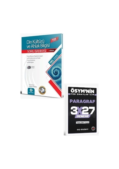2027 Bilgisarmal 2027 Tyt Din Kültürü Ve Ahlak Bilgisi Soru Bankası+ Evp Akademi Paragraf