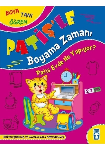 Patiş Evde Ne Yapıyor? - Patişle Boyama Zamanı - Boya Tanı Öğren- Timaş Çocuk
