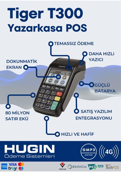 Hugin Tiger T300 Yazar Kasa Pos