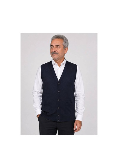 Neco Giyim Erkek Mevsimlik V Yaka Cepli Düğmeli Yünlü Düz Triko Baba Yelek Lacivert Lacivert Neco Giyim Erkek Mevsimlik V Yaka Cepli Düğmeli Yünlü Düz Triko Baba Yelek Lacivert Lacivert