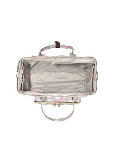 Lal Baby Baggage Bag Flamingo Gri Omuz Askılı Anne Bebek Bakım Çantası Gri