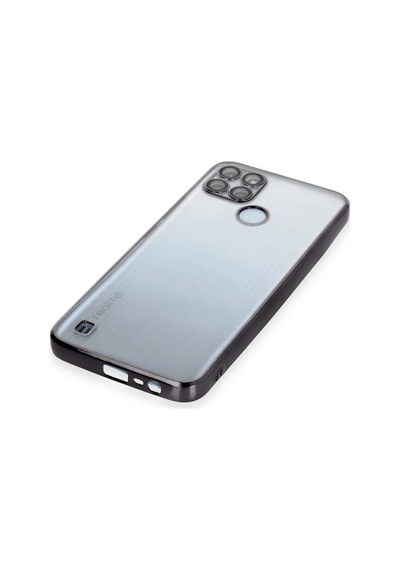 Newface - 809 - Realme C25y Kılıf Razer Lensli Silikon - Csmo-tex - - Siyah Sıyah