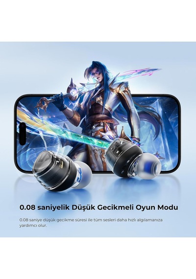 Clear Dot Enc Tws Kablosuz Bluetooth Kulaklık Beyaz