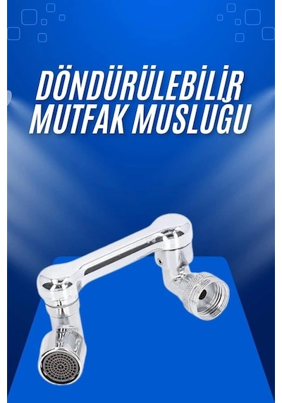 Döndürülebilir Musluk Mutfak Banyo Musluk Ucu Başlığı 4 Filtreli Renkli