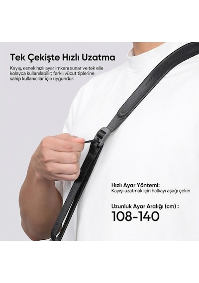 Ulanzi Css1 U-snap Kamera Omuz Askısı Shadow Black Siyah - B194