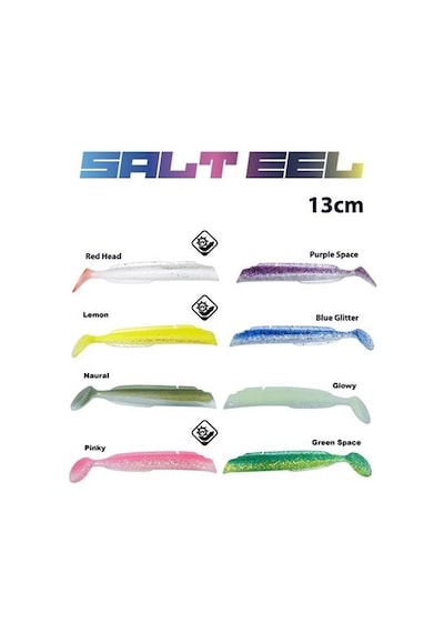 Fujin Salt Eel Body 13cm x3 Silikon Yem Gövde