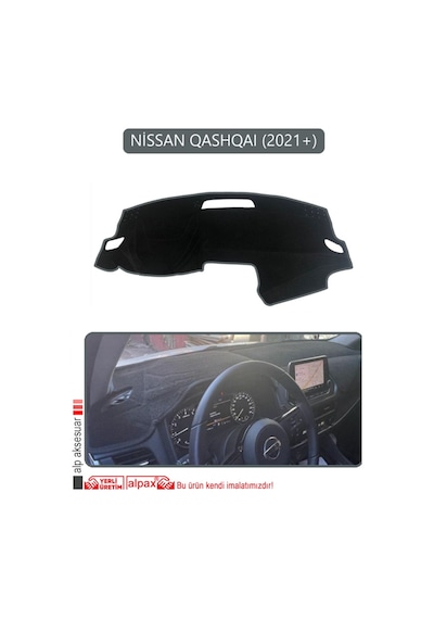 Nissan Qashqaı 2021 +torpido Koruma Halısı Gri Kenar