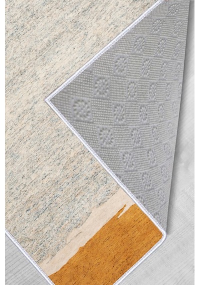 Rovigo Home Dijital Baskı Yıkanabilir Kaymaz Taban Salon Halısı Rvg0604 Sarı