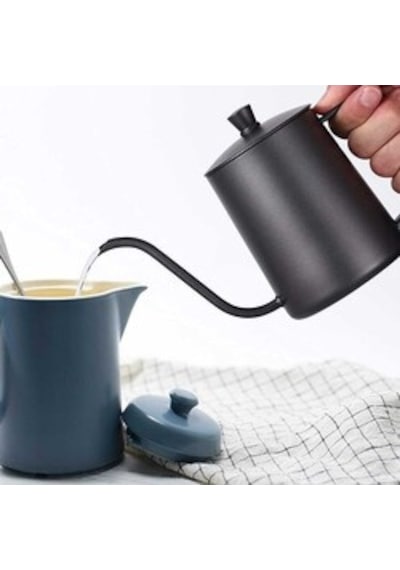 EPİNOX PASLANMAZ ÇELİK PROFESYONEL KAPAKLI MİNİ KETTLE 600 ML (MKK-60)