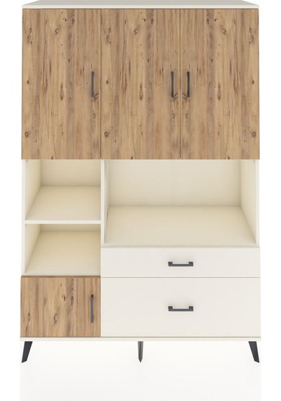Hyperion Dolap 7 Raflı 2 Çekmeceli 5 Kapaklı 132x44x195 Aytaş... Aytaşı