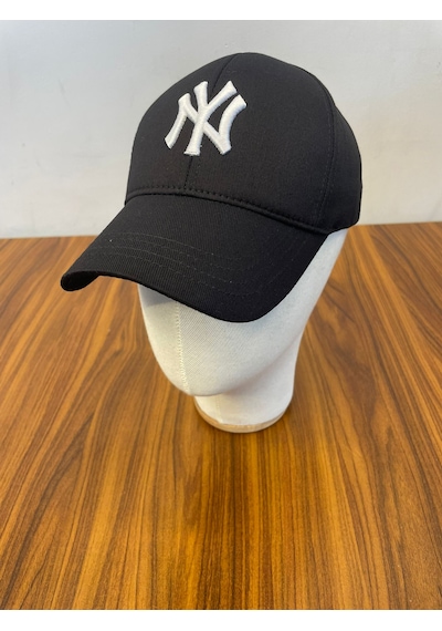 Hamze Ny Yankees New York Nakışlı Unisex Beyzbol Cap Şapka Siyah - Beyaz