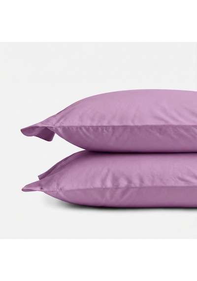 Prime Sleeks %100 Pamuk Yastık Kılıfı 2 Adet - Lila - 50x70cm Lila
