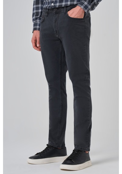 Morven Erkek Füme Denim 5 Cep Slim Fit Jean Kot Pantolon 26ms003007050 Füme