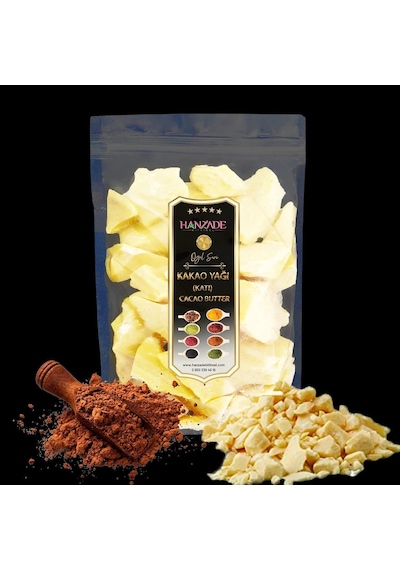 Hanzade Bitkisel Yenilebilir Saf Katı Kakao Yağı 100 Gr