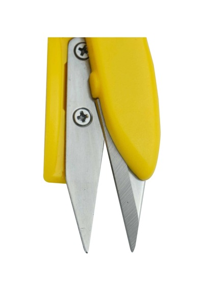 Chichi Tc-801 Plastik Yaylı İplik Temizleme Makası Sarı