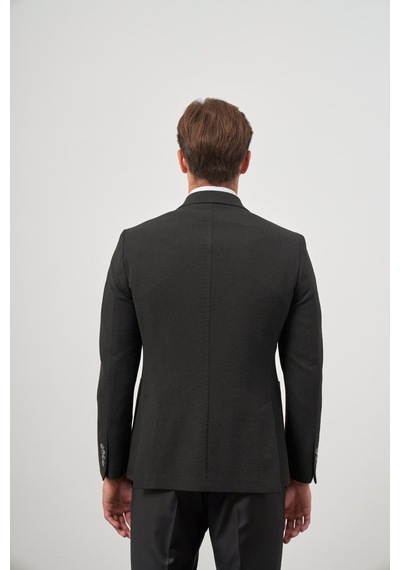 İmza Siyah Kendinden Desenli Gofreli Mono Yaka Kelebek Astar Çift Yırtmaç 2 Düğme 6 Drop Slim Fit Classic Ceket 1002245158 Siyah İmza Siyah Kendinden Desenli Gofreli Mono Yaka Kelebek Astar Çift Yırtmaç 2 Düğme 6 Drop Slim Fit Classic Ceket 1002245158 Siyah