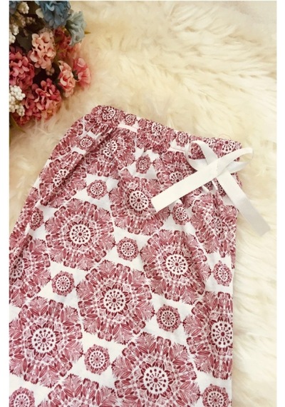 Cepsiz Pamuklu Yazlık Kadın Pijama Altı B15 Pembe