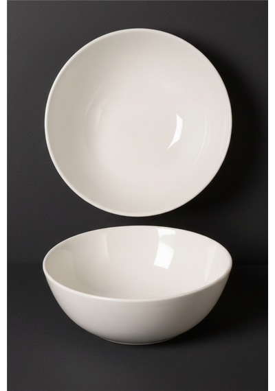 6'lı Truva Salata Kasesi 18cm Krem Rinart