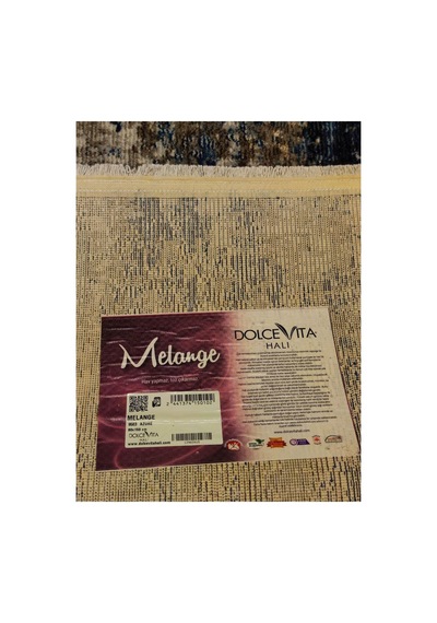 Melange 9503-azure Krem-mavi-kahve Halı Çok Renkli