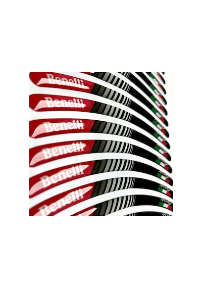 Aprilia Kırmızı 3D Reflektif Yansıtma Özellikli Damla Jant Şeridi